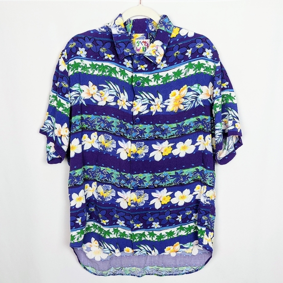 Jams World Shirts Vintage Jams World Men L Hawaiian Aloha Shirt